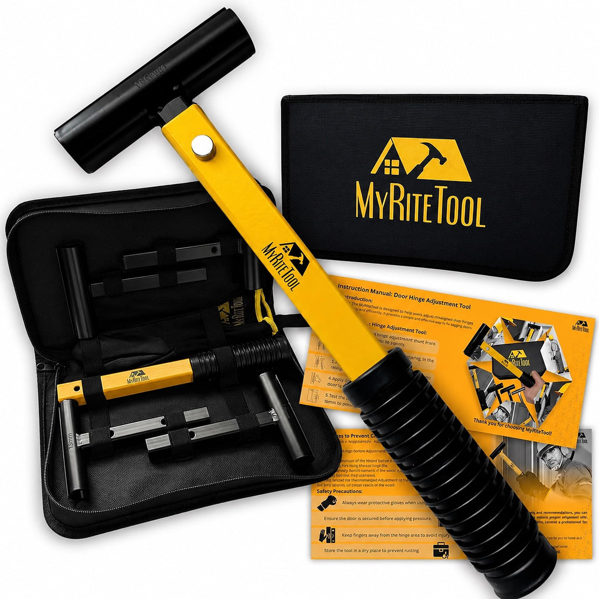 Door Hinge Adjustment Tool Kit. 4-in-1 Precision Hinge Gap - Image 1