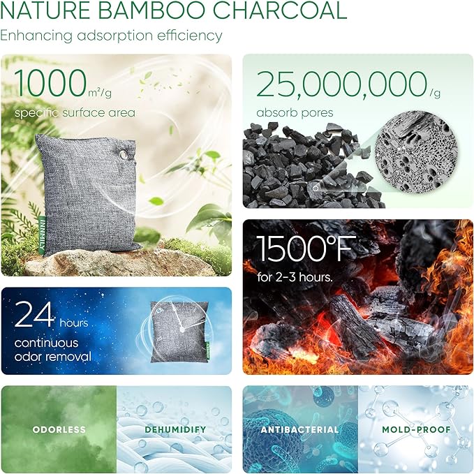 Charcoal Odor Absorber – 2-Year Reusable, Zero Waste