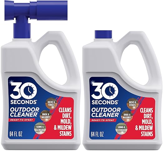 30 SECONDS Outdoor Cleaner 2-Pack with Hose End Sprayer - Deck & Siding Cleaner