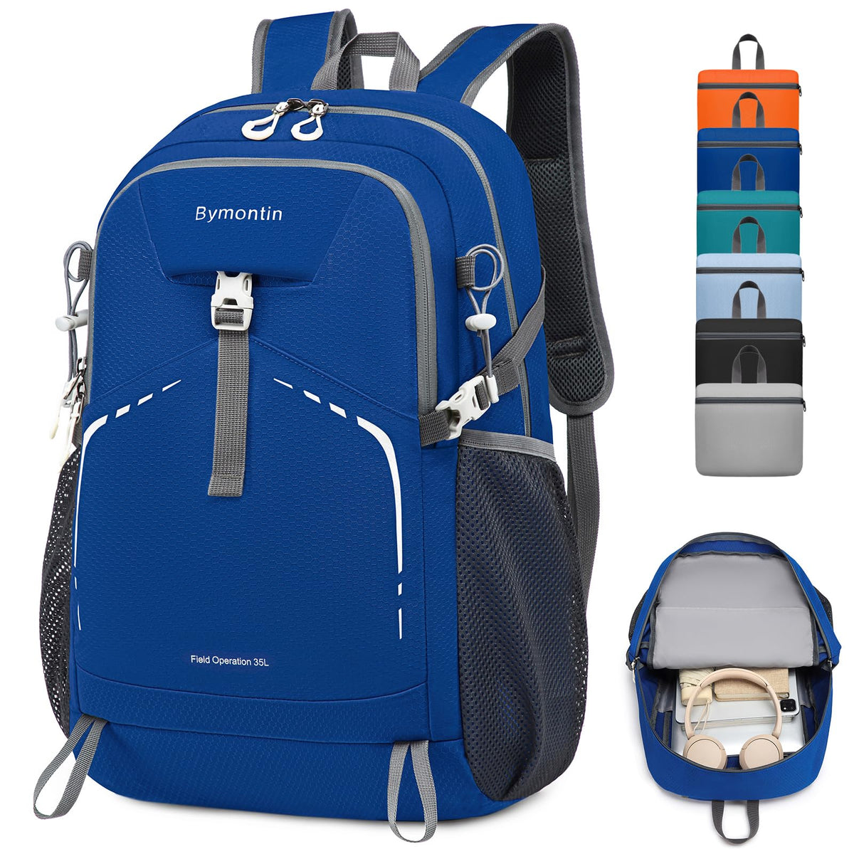 Lightweight Foldable 35L Everyday Backpack, Packable - Image 1