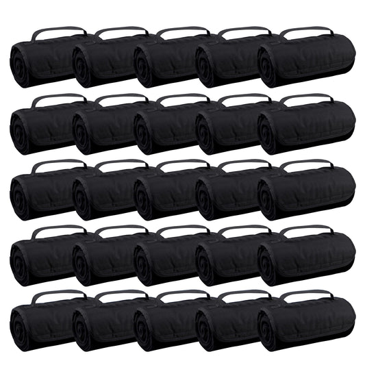 25 Ct of Roll-Up Blankets for Camping, Travel - Image 1