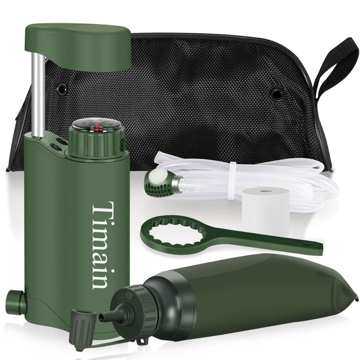 Timain Outdoor Portable Water Filter Pump,Water Filtration - Image 1