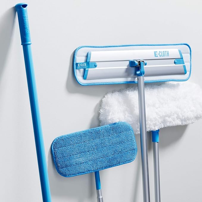 E-Cloth Deep Clean Mop Head, Microfiber Mop Head Replacement for Floor Cleaning, Great for Hardwood, Laminate, Tile and Stone Flooring, Washable and Reusable, 100 Wash Guarantee, 2 Pack