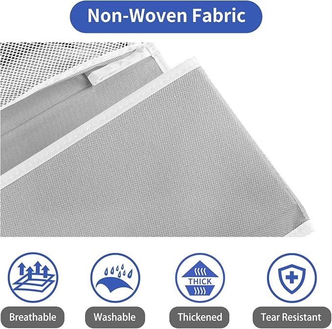 NesTidy Over The Door Organizer Storage 6 Layers, Wall Mount Hanging Organizer with 5 Large Pocket Organizers and 3 Small Pockets for Baby Essentials, Toys, Cosmetics, and Sundries (Grey, 1 Pack)