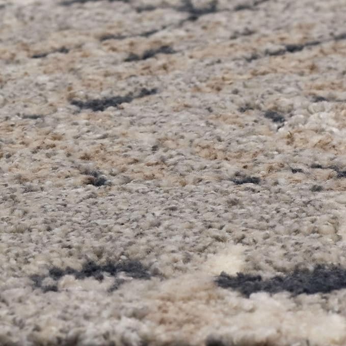 Mohawk Home Dutton Modern Abstract Stripe Gray 2' 1" x 3' 8" Area Rug Perfect for Kitchen, Living Room, Dining Room