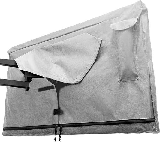 Bozzcovers Outdoor TV Cover 48, 49, 50 inch - with Zipper, Weatherproof, Waterproof 360 Degrees Protection, Soft Non Scratch Interior - Gray