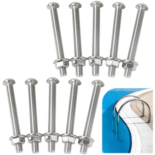 10 Packs Stainless Steel Swimming Pool Ladder Bolts - Image 1