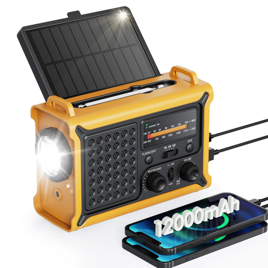 Emergency Weather Radio with Large Solar Panel, Efficient - Image 1