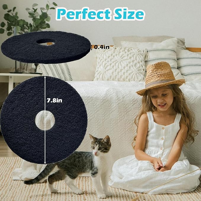 Cat Litter Box Replacement Filters for Hidden Litter Box Cat, Activated Charcoal Filters Replacement to Absorb Odors and Litter Box Deodorizer for Hidden Enclosure Litter (12 Pack)