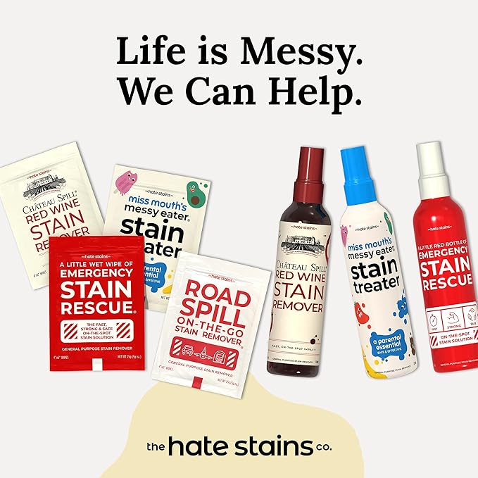 Chateau Spill Wine Stain Remover Spray - Clothes & Laundry Stain Remover - Wine Carpet Cleaner - EPA Safer Choice Certified - 4 Fl Oz (Pack of 3)