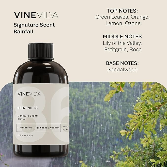 VINEVIDA [4oz] Scent No.86 Fragrance Oil for Candle Making and Soap Making - Premium Candle Scents for Soy Candles