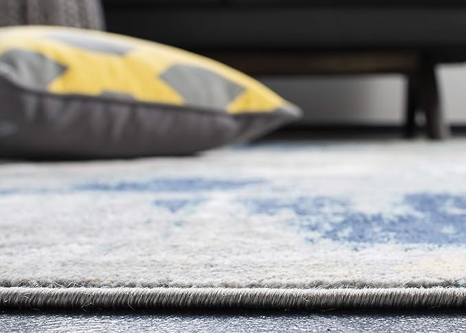 SAFAVIEH Jasper Collection X-Large Area Rug - 12' x 18', Grey & Gold, Modern Abstract Design, Non-Shedding & Easy Care, Ideal for High Traffic Areas in Living Room, Bedroom (JSP101A)