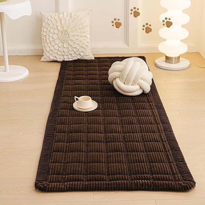MEETSKY Couch Cover for Dog Washable, Sofa Covers for 2 Cushion Couch Non-Slip Loveseat Sofa Protector Pet Friendly Dog Mats for Couches Soft Furniture Covers, 27.6" x 59", Chocolate