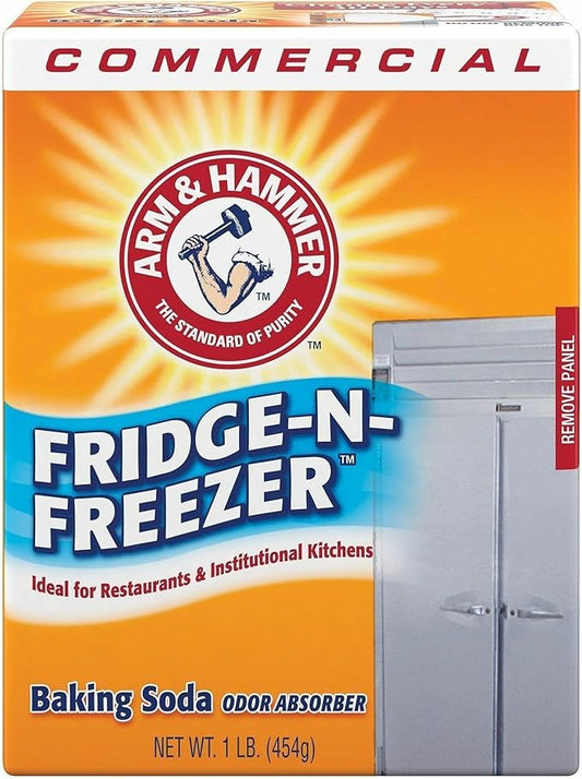 Arm & Hammer Fridge-N-Freezer Pack Baking Soda, Unscented, 16 Oz, Powder