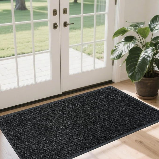 Front Door Mat Indoor Outdoor Entrance, 4ft x 52ft Non Slip Custom Size Outdoor Mat, Commercial Easy Clean Door Mat, Low-Profile Doormat Welcome Floor doormats, Resist Dirt for Front Door Patio Decor