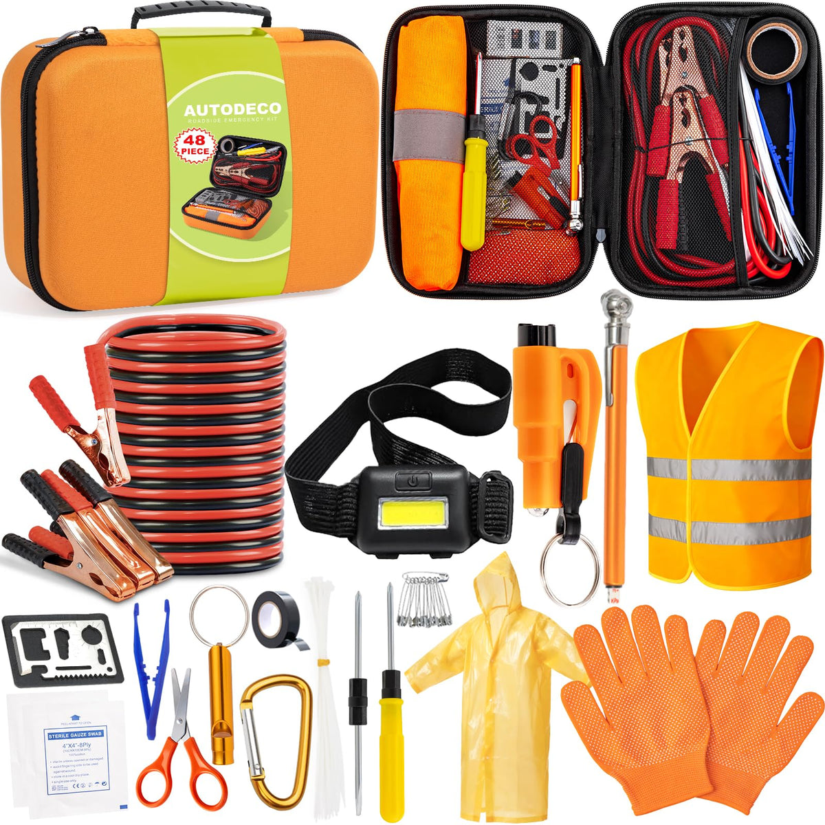 Car Roadside Emergency Kit, Car Safety Kit Portable Car | Hand Tools - Image 1