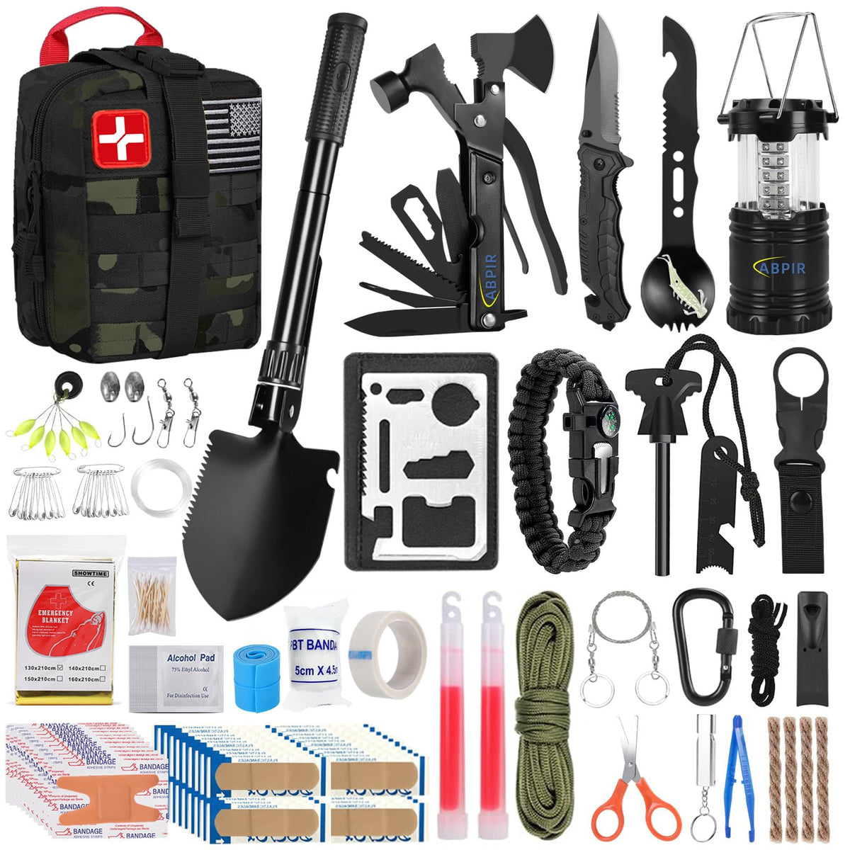 ABPIR Survival First Aid Kit, 170 PCS Survival Kits - Image 1