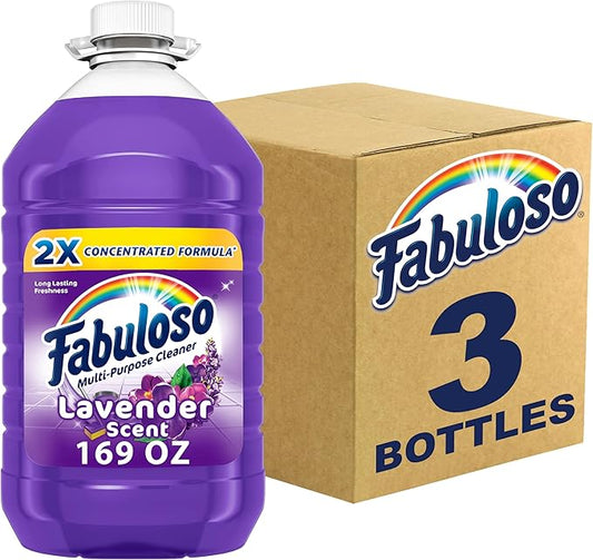 Fabuloso Multi-Purpose Cleaner 2x Concentrated, Lavender - 169 fl oz, 3 count