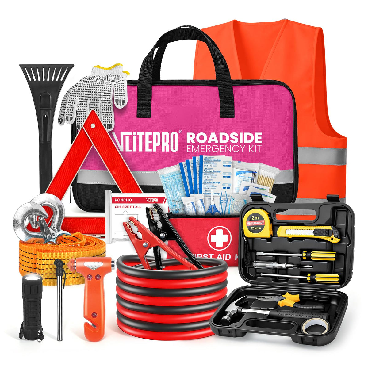 Roadside Emergency Car Kit for New Drivers, Families & Travel - Image 1