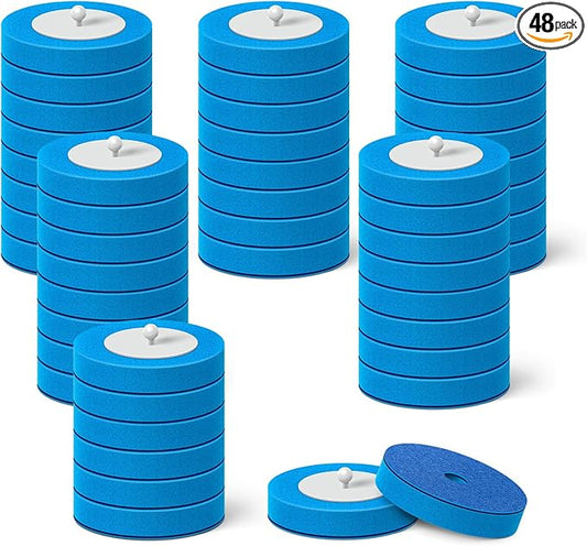 48 Count Disposable Toilet Brush Heads, Toilet Bowl Wand Refills for Toilet and Bathroom Cleaning, Not Suitable for Electric Toilet Brushes