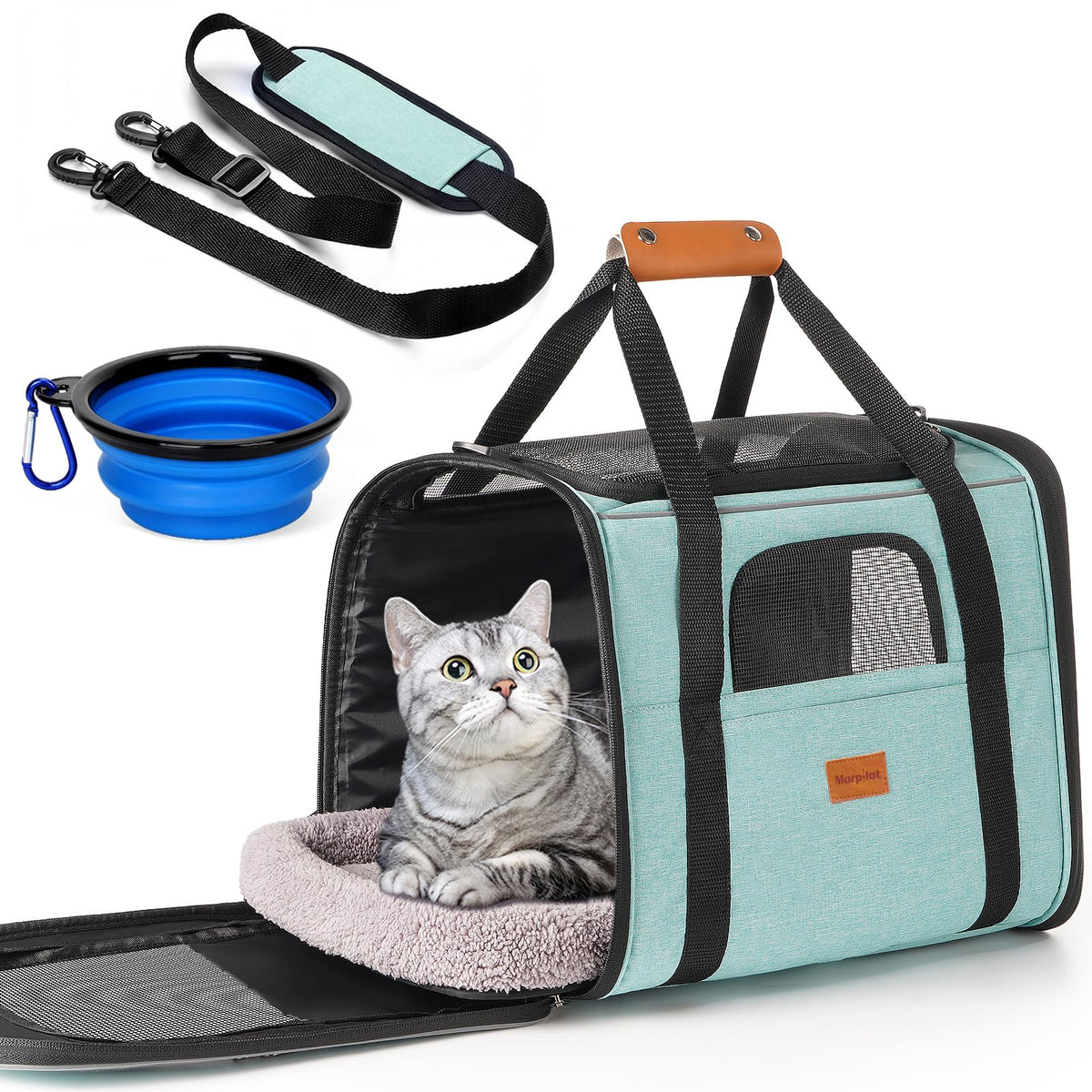 Morpilot Pet Carrier for Large Cats, Puppies & Small Dogs - Image 1