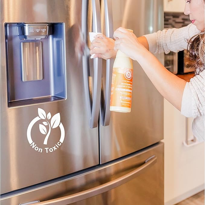 Multi-Surface Cleaner & Degreaser - Home and Kitchen degreasing, Spray for Glass, Countertops, Appliances, and Floors - Eco-Friendly Effective Cleaner & Degreaser (Sweet Orange)