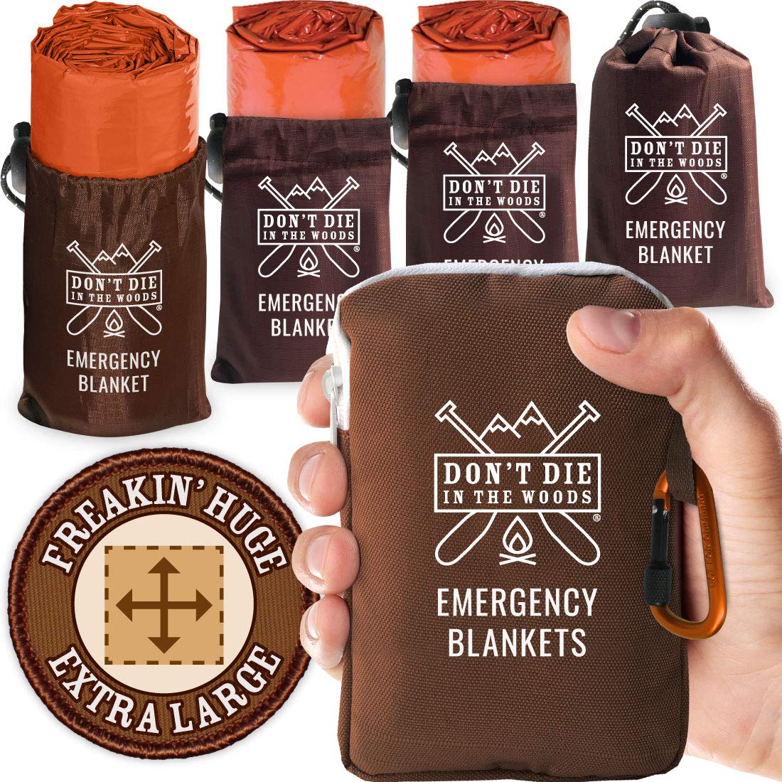 Don’t Die in The Woods – Freakin’ Huge Emergency Blankets - Image 1