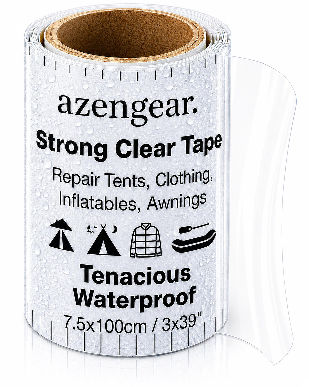 Clear Tenacious Waterproof Tape for Tents, Inflatables - Image 1