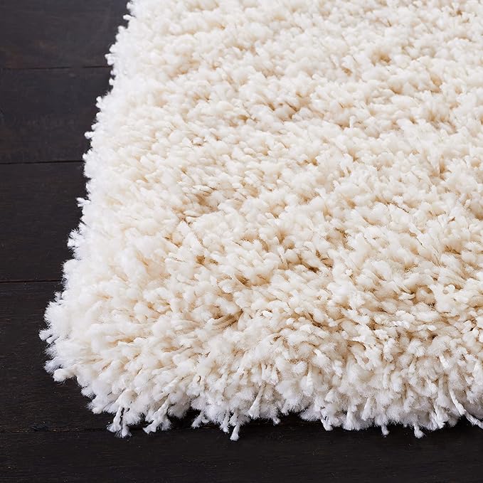 SAFAVIEH Santa Monica Shag Collection 3' x 5' Red SGN725 Solid Non-Shedding Living Room Bedroom Dining Room Entryway Plush 2-inch Thick Area Rug