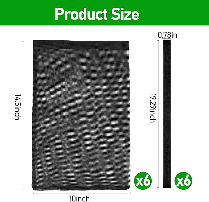 6PCS Dryer Lint Catcher, Dryer Vent Lint Bag, Lint Catcher for Dryer, Dust Bag Lint Bag for Dryer Vent Outdoor, Lint Trap for Dryer Vent Outside
