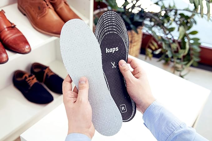 6 Pair Pack Anti Odour Shoe Insoles Set with Odor Eating Charcoal, Shoe Inserts, Kaps Odour Stop