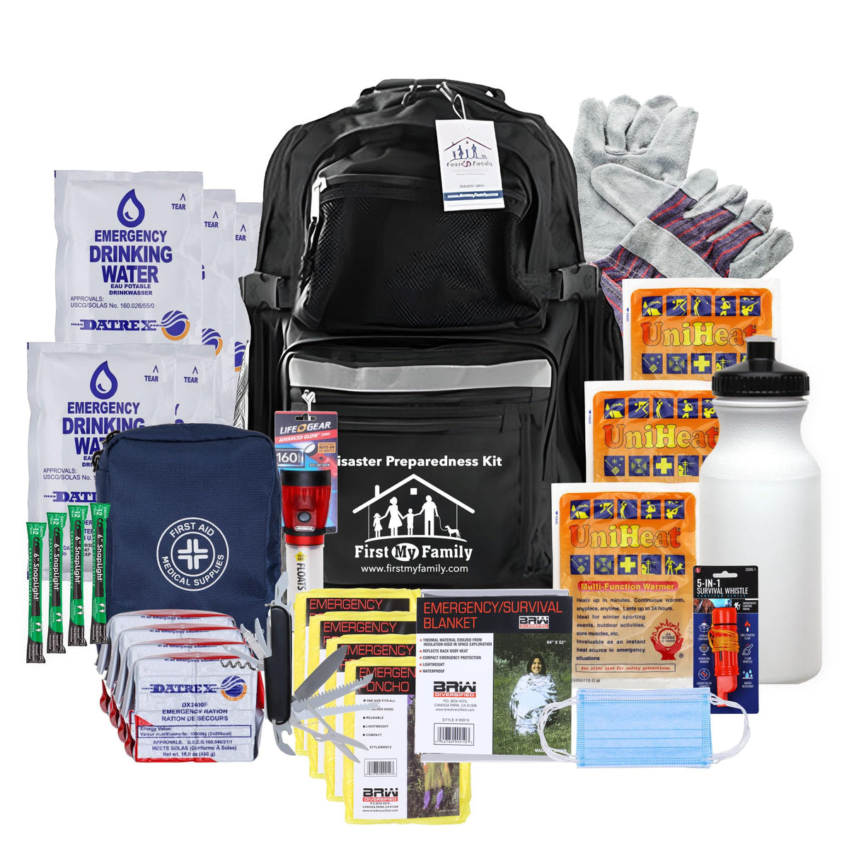 First My Family All-in-One 4 Person, 72 Hour Emergency - Image 1