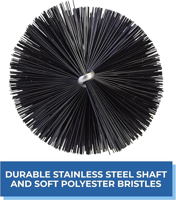 Vikan 53709 Ø2.4" Tube Brush- Medium, Black