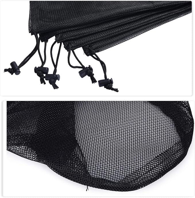 iBasingo 5pcs Nylon Mesh Bag Stuff Sack Golfball Pot Outdoor BVP05