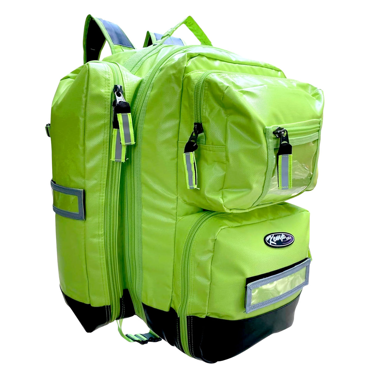 Kemp USA Ultimate EMS Backpack Neon Green Emergency - Image 1