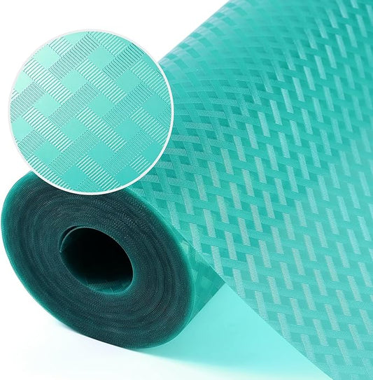 Blue Shelf Liners for Kitchen Cabinets Refrigerator Liners Waterproof & Oil-Proof Kitchen Cupboard Liner Drawer Mats EVA Material Non Adhesive Fridge Liner for Shelves 23.6 x 78.7 Inches