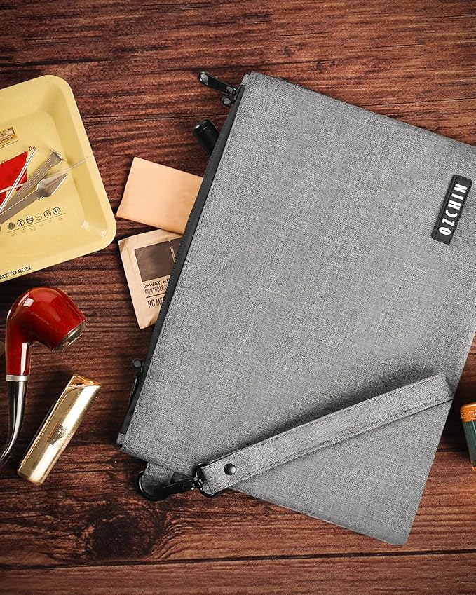 Smell Proof Bag Travel Storage Case Activated Charcoal Pouches Durable Odorless Medicine Organizer