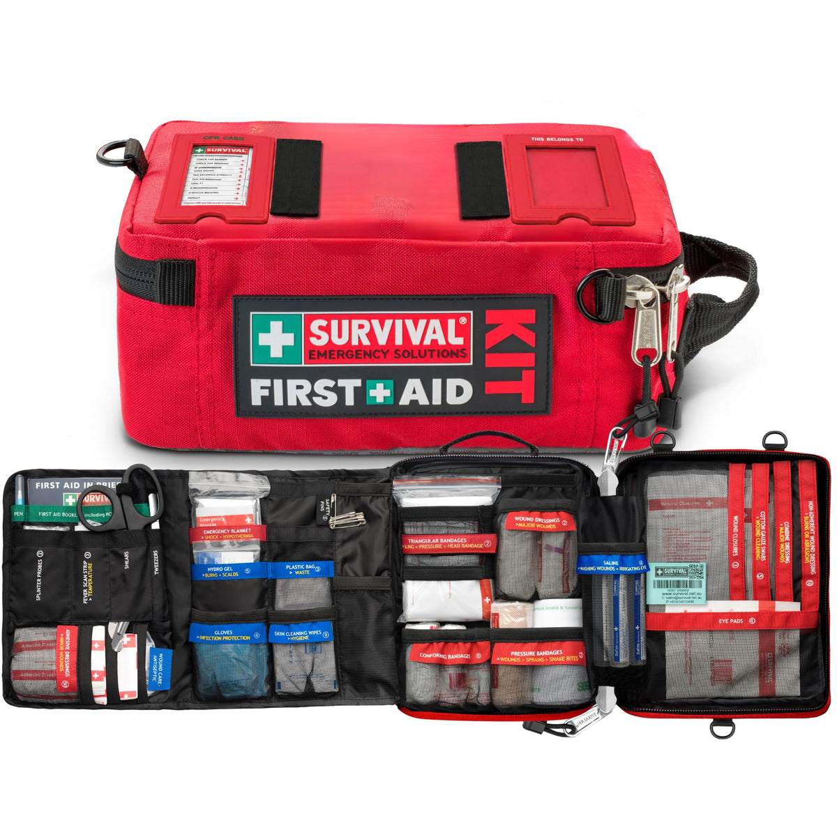 SURVIVAL Large First Aid Kit, 142-Piece Emergency Response System - Image 1