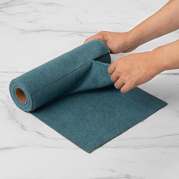 Restaurantware-Clean Tek Professional 11.8 x 11.8 Inch Microfiber Towel Rolls, 300 Reusable Towel Rolls - Tear Away, Perforated, Teal Microfiber Cleaning Roll, For All The Cleaning Tasks