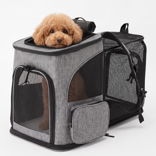 Dog Carrier Backpack Expandable Pet Carrier | Pet Essentials - Image 1