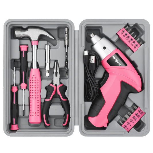 Hi-Spec 3.6V Cordless Electric Screwdriver and Tool Kit | Hand Tools - Image 1