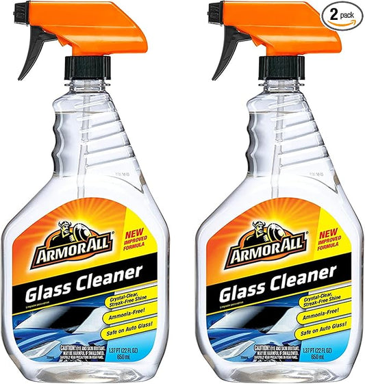Armor All Auto Glass Cleaner 1.37 pt (22 fl oz) Trigger Spray, 2 Packs