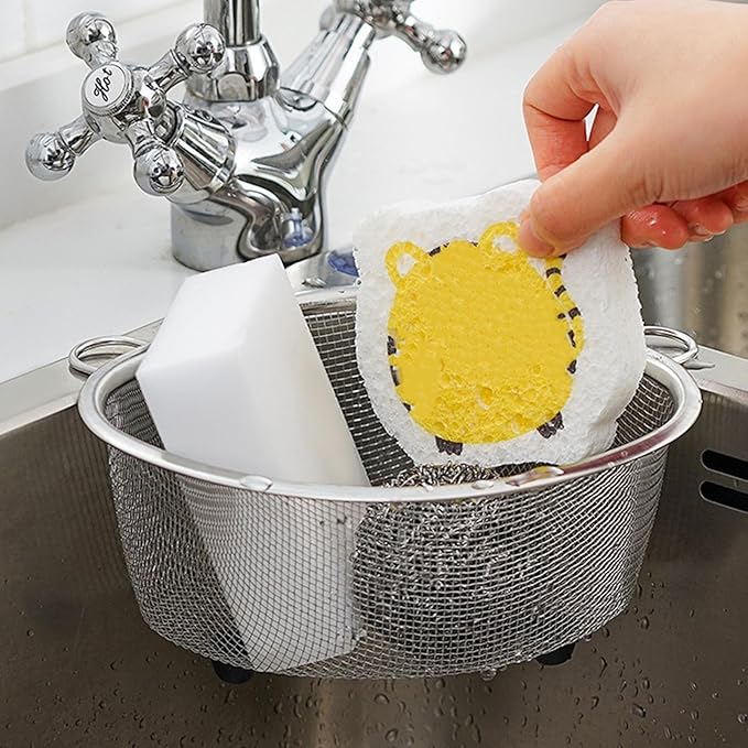 2PCS Sink Strainer, Triangle Strainer Basket Corner Sink Drainer Sink Food Catcher Kitchen Sink Strainer Basket for Kitchen Waste
