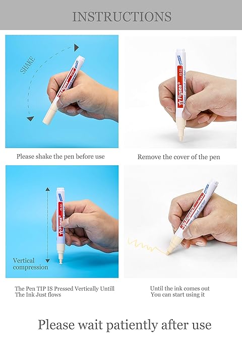 10 Pieces Tile Pen Wall Grout Color Pen Tile Repair Pen Refill Wall Gap Grout Renew Marker for Tiles Floor Kitchen Bathroom(Dark Gray)