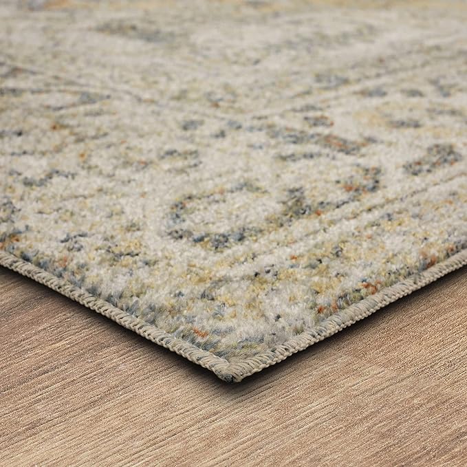 Mohawk Home Nyx Floral Ornamental Cream 3' 11" x 6' Area Rug Perfect for Living Room, Dining Room, Office