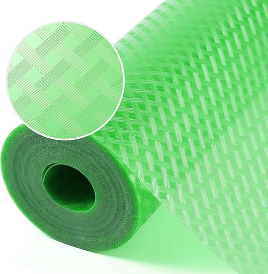 Green Fridge Liner Shelf Liners for Kitchen Cabinet Refrigerator Liners Waterproof & Oil-Proof Kitchen Cupboard Liner Non Adhesive Drawer Mats EVA Material for Shelves 11.8 x 236.2 Inches