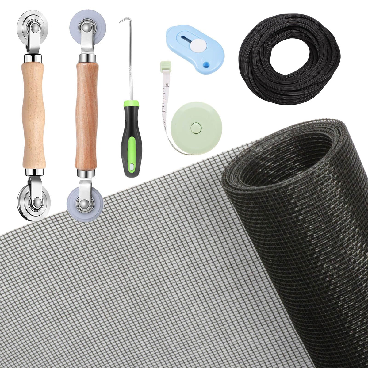 Windows Screen and Screen Door Repair Kit, 48"x118" | Home Repair - Image 1