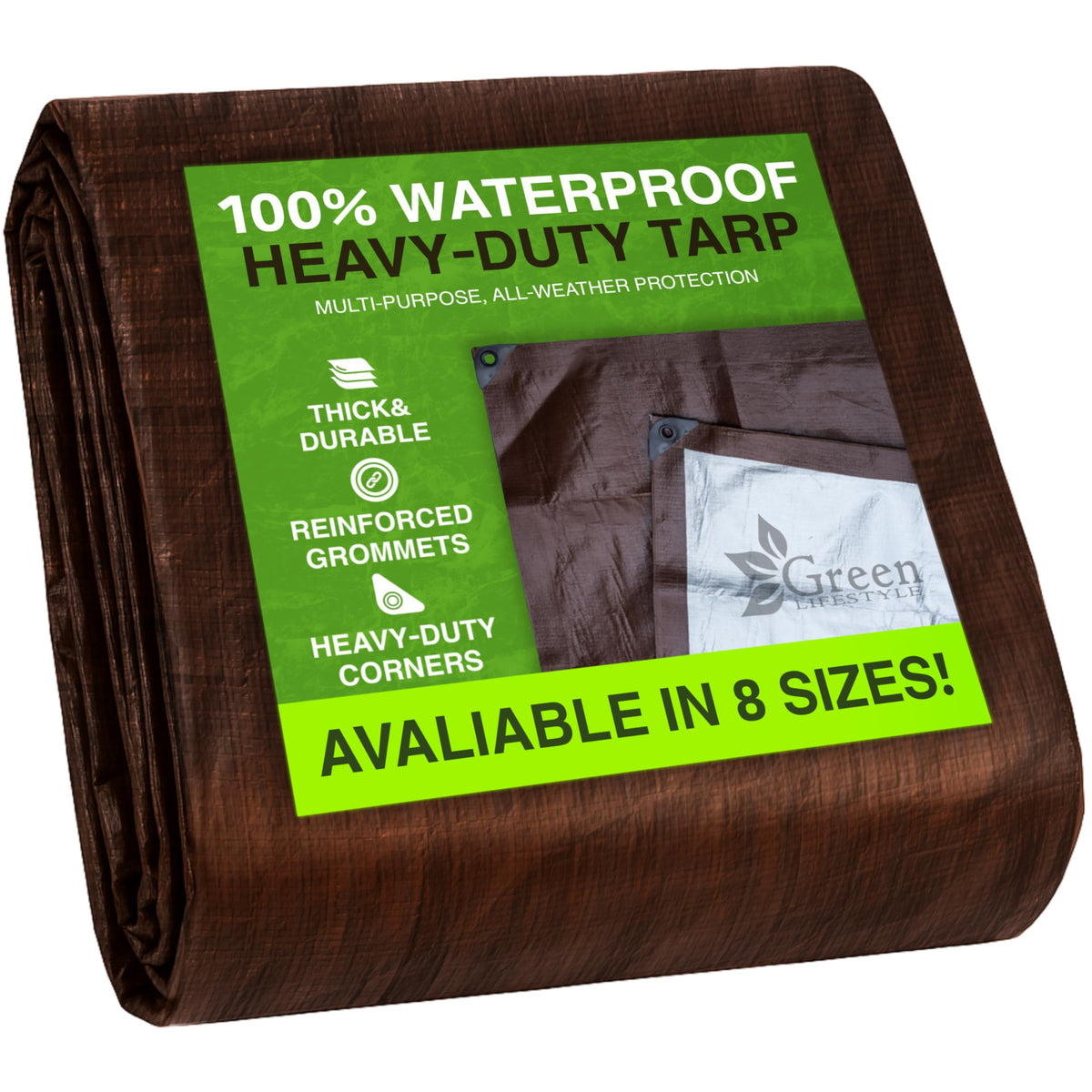 Heavy Duty Tarp Waterproof - Tent Cover, Covers Cars - Image 1