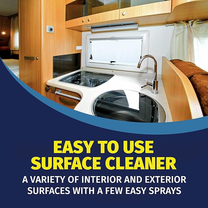 RV Hard Surface Cleaner, All-in-One Cleaning Spray and Stain Remover for RVs and Campers, 14 oz Spray Can
