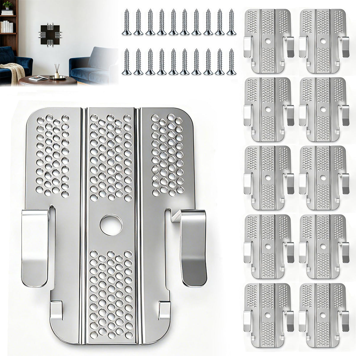 10 Pack Drywall Repair Clips, 1/2 inch and 5/8 inch | Home Repair - Image 1